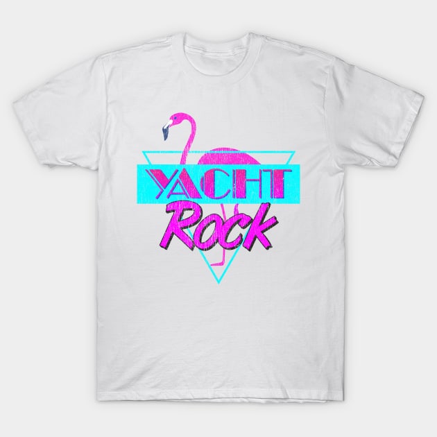 Yacht Rock Retro Flamingo T-Shirt by Vector Deluxe